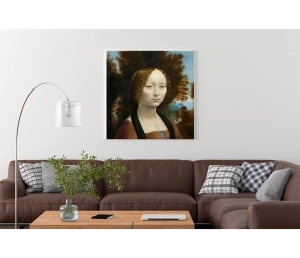 Leonardo da Vinci - Ginevra de' Benci - reprodukcia