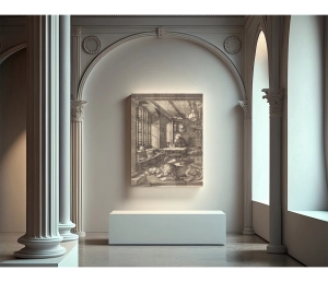 Albrecht Dürer - Svätý Jeroným pri štúdiu - Saint Jerome in His Study - reprodukcia