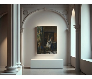 Jan Vermeer - Alegória katolí­ckej viery - Allegory of the Catholic Faith - reprodukcia