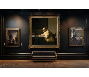 Jan Vermeer - Dáma píše list - A Lady Writing a Letter - reprodukcia
