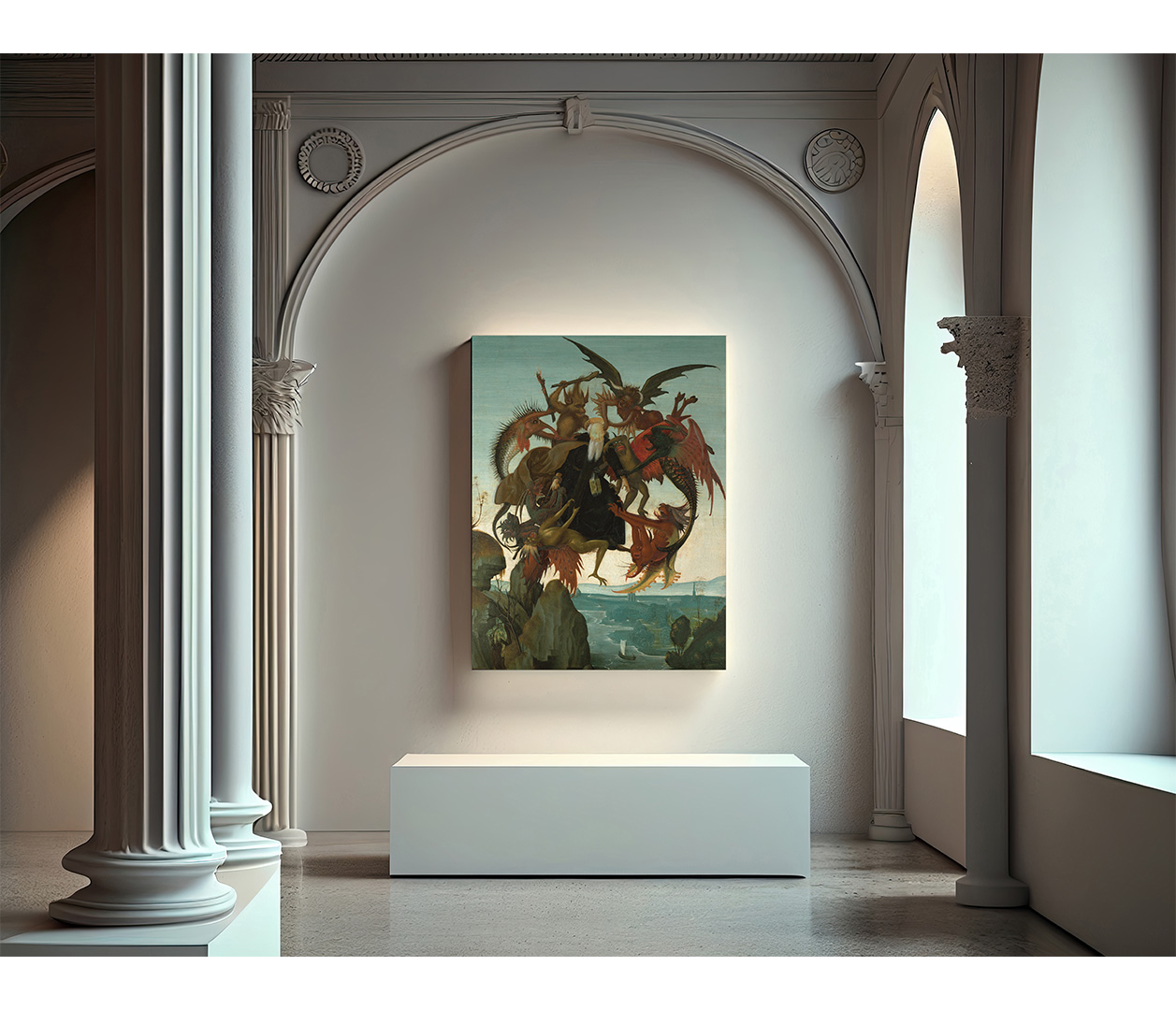 Michelangelo Buonarroti - Mučení svatého Antonína - The Torment of Saint Anthony - reprodukce