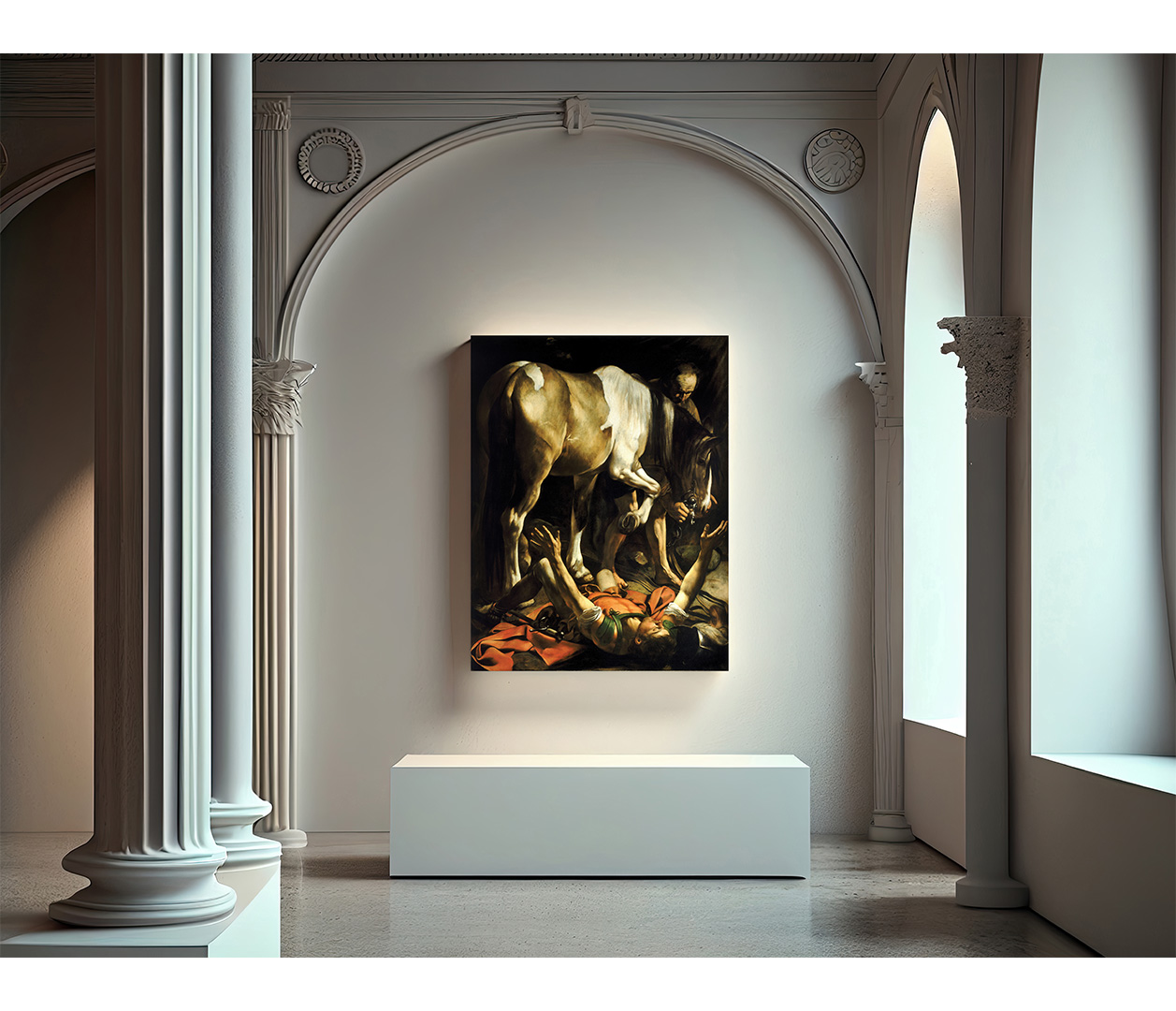 Caravaggio - Obrácení svatého Pavla - Conversion on the Way to Damascus - reprodukce