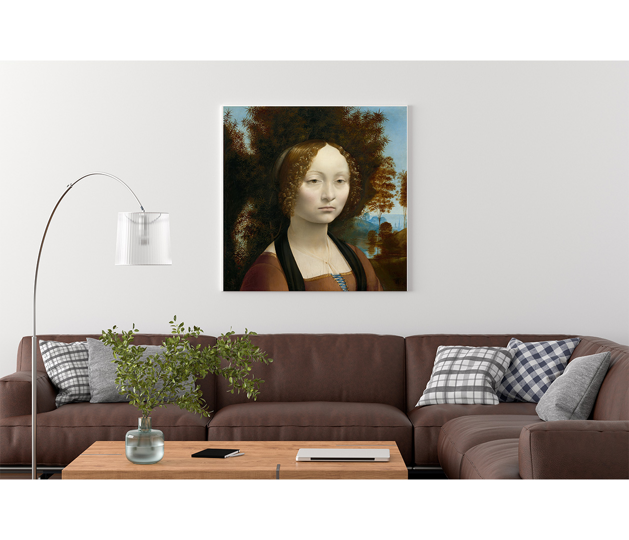 Leonardo da Vinci - Ginevra de' Benci - reprodukce