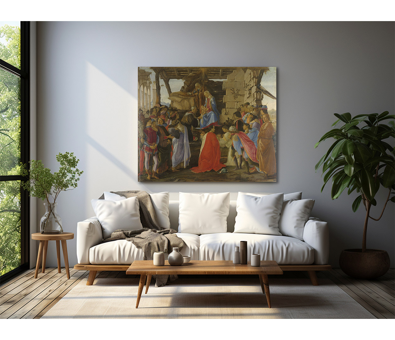 Sandro Botticelli - Klanění tří králů - The Adoration of the Magi - reprodukce