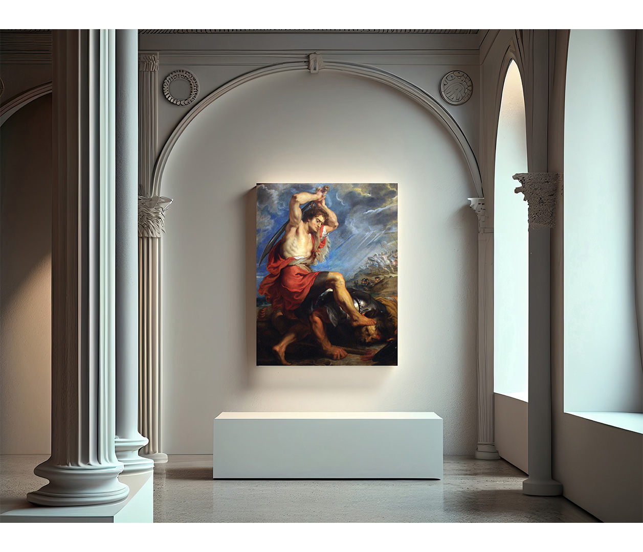 Peter Paul Rubens - David zabíjí Goliáše - David Slaying Goliath - reprodukce