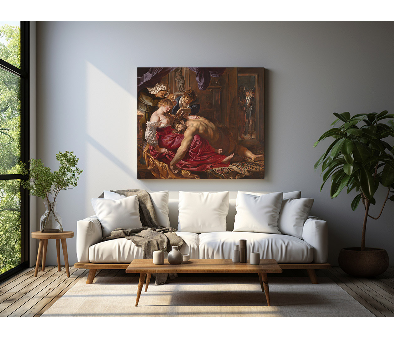 Peter Paul Rubens - Samson a Dalila - Samson and Delilah - reprodukce