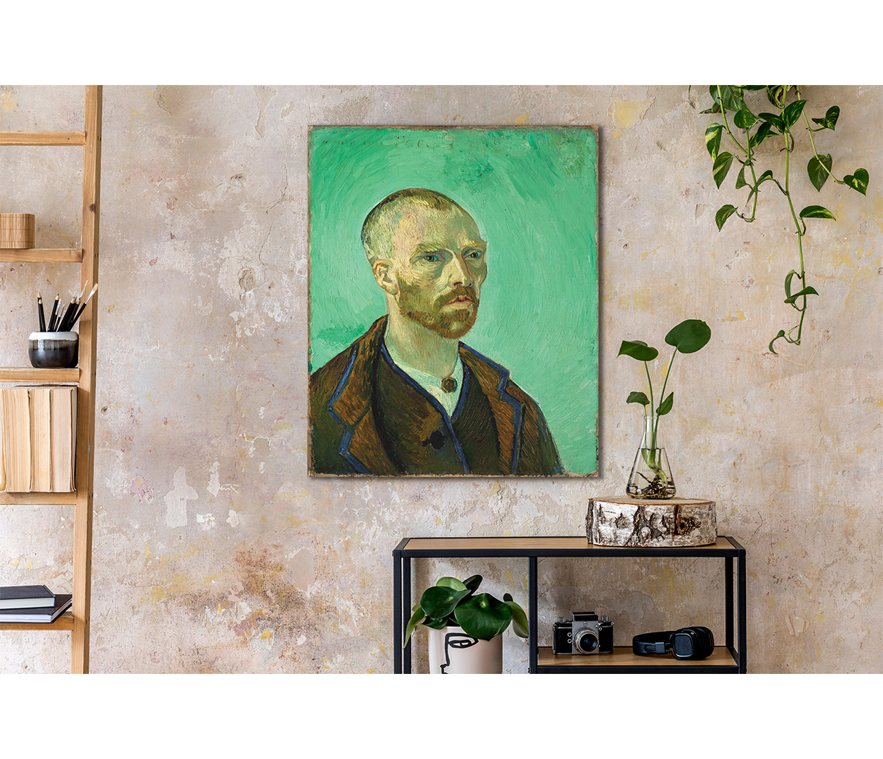 Vincent van Gogh - Autoportrét věnován Gauguinovi - Self-Portrait dedicated to Gauguin - reprodukce