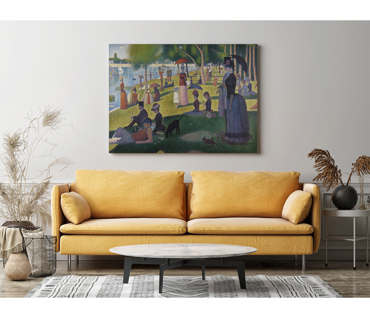 Georges Seurat - Nedělní odpoledne na ostrově La Grande Jatte - A Sunday Afternoon on the Island of La Grande Jatte - reprodukce
