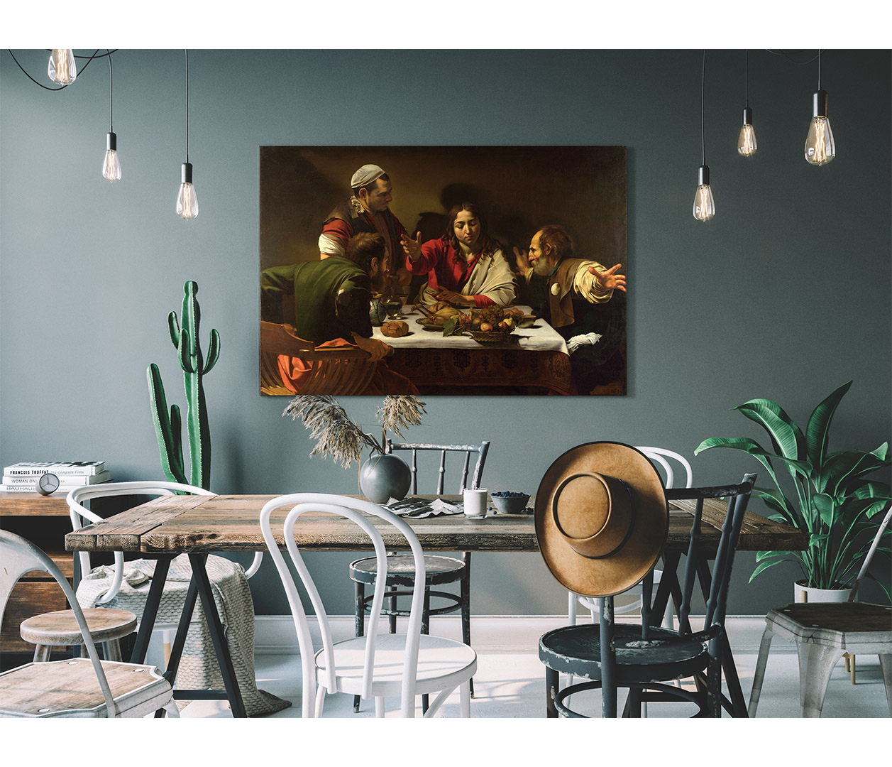 Caravaggio - Večeře v Emauzích - supper at emmaus - reprodukce