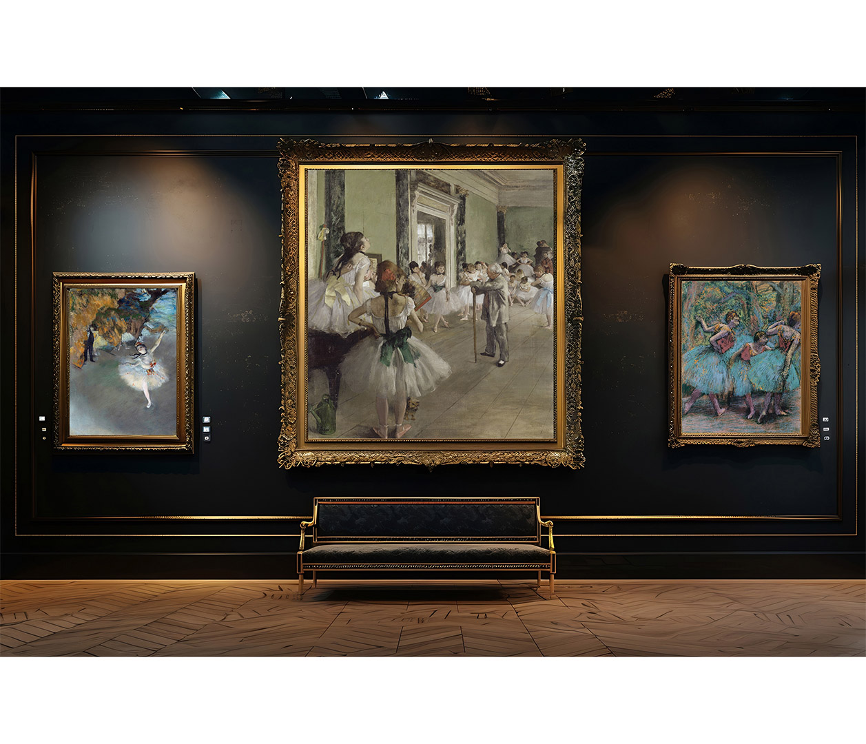 Edgar Degas - Baletní třída  - The Ballet Class - reprodukce