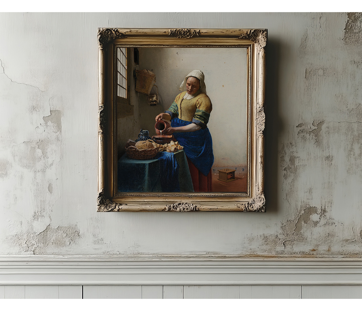 Jan Vermeer - Chůva - Het melkmeisje - reprodukce