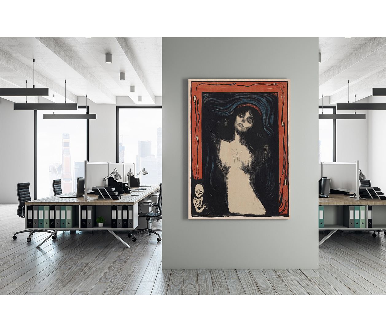 Edvard Munch - Madona - Madonna - reprodukce