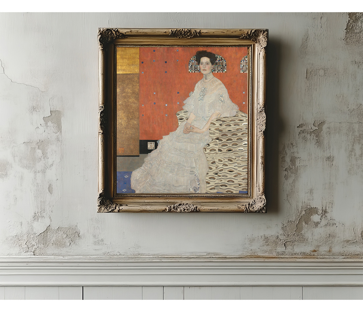 Gustav Klimt - Portrét Fritzi Riedlerové - Portrait of Fritza Riedler - reprodukce