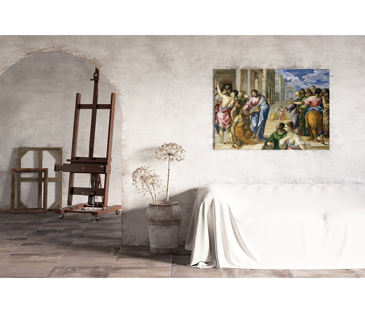 El Greco - Kristus uzdravuje nevidomé  - Christ Healing the Blind - reprodukce