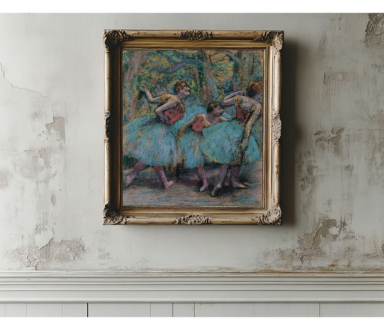 Edgar Degas - Tři tanečnice - Three dancers - reprodukce